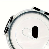 Juego de 2/4/6/8 recipientes de vidrio con tapa, versátiles de 950 ml para almacenar comida + 1 esponja de limpieza, con cierre hermético en todos los lados, contenedores de alimentos perfectos para chefs y amantes de la cocina