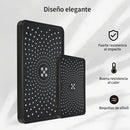 1pc Cabezal de Ducha de Alta Presión, Diseño Rectangular Negro Elegante, Montado en la Pared, Flujo de Agua Ajustable, Ideal para Baños Modernos, Ducha de Alta Presión|Accesorio de Baño Elegante|Acabado Estético