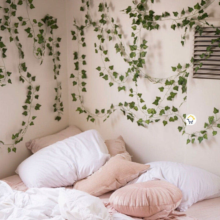 Enredadera Decorativa Larga X12 Follaje Artificial Decoración Hogar Jardín 00642