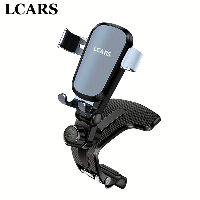 [Soporte Teléfono Auto Ajustable 360] Soporte de Teléfono para Auto Ajustable 360 Grados - Soporte de Teléfono para Tablero de Auto con Clip de Silicona Antideslizante [Estabilidad Multiángulo] Apto para Todos los Smartphones