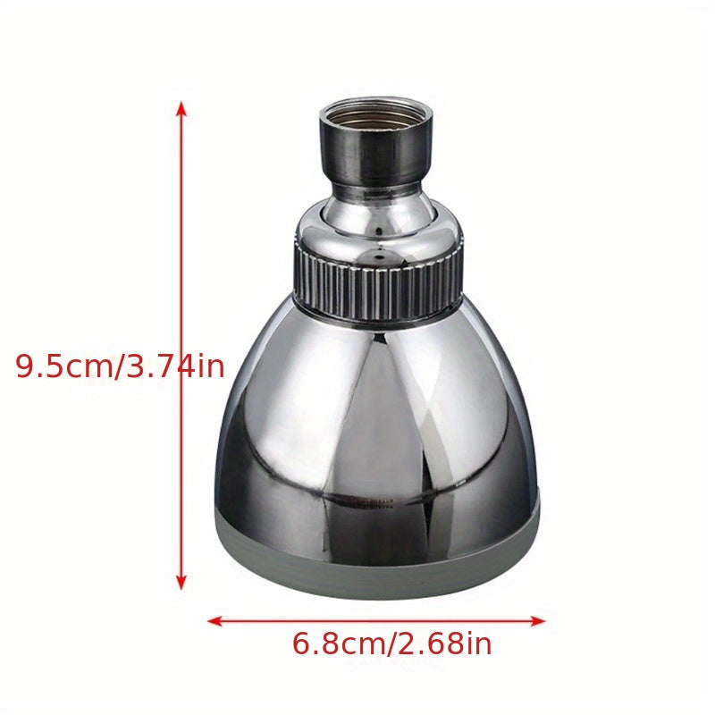 1pc Cabezal de ducha clásico de mano, plástico ABS, rociador redondo ahorrador de agua, ajuste universal para baño SPA, sauna, hotel, no requiere electricidad, montaje mini-extensión