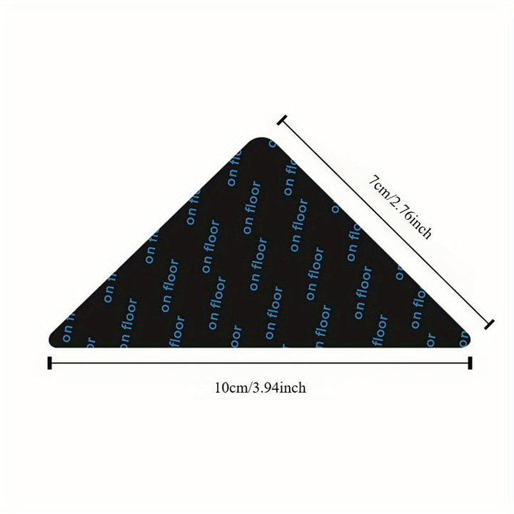 24pcs Sujetadores de Alfombras, Pegatinas de Fijación Antideslizantes, Alfombrilla Antideslizante para Suelos de Madera, Suelos de Azulejos y Mármol, Clips Adhesivos de Doble Cara para Mantener la Esquina Plana, Cinta de Alfombra Removible para Alfombras