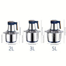 Procesador de Alimentos 2L-5L, Picadora Multifuncional para Verduras y Ajo, Trituradora de Jugos y Fideos – Herramienta Esencial en la Cocina, Ideal para Cebollas y Ensaladas – 5 Velocidades