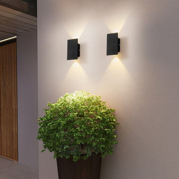 Luz LED para pared, cuerpo de lámpara de aluminio, 2W, voltaje AC85-265V, para interiores, dormitorio o iluminación exterior