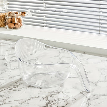 1pc Colador de Cocina PET Duradero con Asa - Ideal para Lavar Arroz, Frutas y Verduras | Cesta de Drenaje No Eléctrica y Segura para Alimentos para un Filtrado Eficiente del Agua