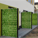 6-Pack Valla de Hiedra Artificial 304.8×50.8 cm Resistente a los UV, Decoración para Patio/Balcón o Pared Interior con Apariencia Natural + Material Plástico Duradero y Protección Solar al Aire Libre