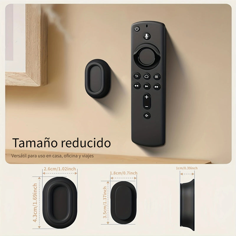 2 unidades Soporte magnético de mando a distancia para montar en la pared, autoadhesivo, de plástico, ligero, sin necesidad de electricidad, independiente, almacenamiento de menos de 3.2 pies cúbicos, menos de 68.58 cm de altura, para mandos de TV, venti