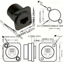 5 Piezas Adaptador RJ45 CAT6 Ethernet - Tipo D Macho a Macho con Tornillos y Tuercas, Par trenzado blindado para Red Doméstica/Oficina, Compatible con Gigabit Ethernet