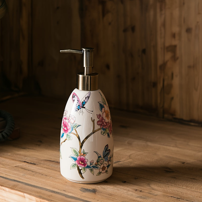 Juego de Dispensadores Retro Europeos y Americanos para Champú, Gel de Ducha y Jabón de Mano en Cerámica