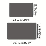 Alfombra de Baño Antideslizante de Franela con Diseño de Huellas - Suave, Absorbente y Ligera para Ducha, Bañera y Inodoro - y Blanco, 40x60cm (15.7x23.6 Pulgadas)