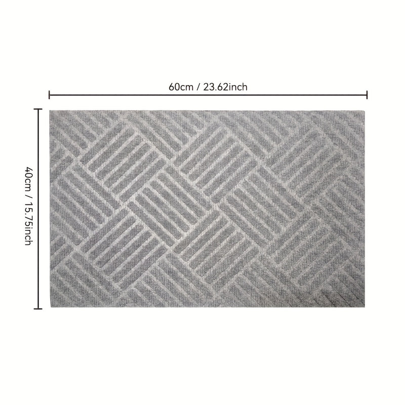 1pc Alfombrilla de Goma para Puerta, Alfombrilla para Hogar, Alfombrilla Antideslizante para Piso, Alfombrilla de Entrada, Alfombrilla de Foyer
