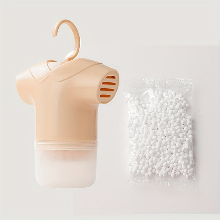 Deshumidificador de Armario con Desecante o Paquete de Cinco Absorbentes de Humedad, Diseño Adorable en Forma de Ropa, Caja Colgante para Almacenamiento Doméstico que Previene Moho y Humedad