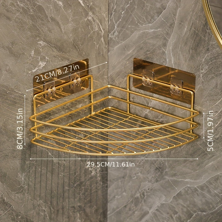 Estante de esquina para el baño, amplio para guardar cosméticos, productos de cuidado de la piel y cepillos de dientes