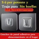 10 Pares de Ganchos Adhesivos Potentes sin Rastro, Sin Taladrar, Multifuncionales para Baño y Cocina, Impermeables para Colgar en la Pared del Hogar, Ganchos de Utilidad