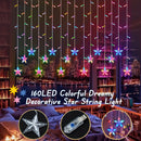 Encantadoras Luces de Cadena de Estrellas de 160 LED - Alimentadas por USB, 3.51 metros con 8 Modos de Iluminación para Regalos Perfectos, Bodas, Dormitorios y Fiestas (Batería No Incluida), Perfectas para Regalos de Navidad, Oficina Festiva, Dormitorio,