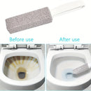 1pc Lavadora de piedra para baño con mango - cepillo removedor de incrustaciones, utilizado para inodoros, azulejos y cocinas - mango ergonómico, eliminador de impurezas difíciles, calcio, hierro y óxido, cepillo limpiador de ducha