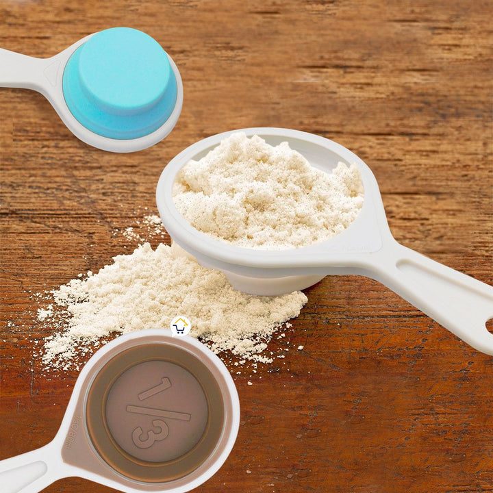 Cucharas Medidoras Plegables x3 Taza Porcionera Cocina DH1431