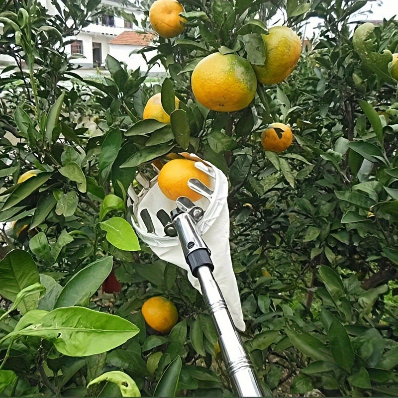 Recogedor de frutas extensible, 14cm/16cm de diámetro, herramienta de jardinería telescópica, recolección portátil de alta altitud, adecuado para todas las frutas de jardín