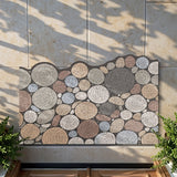 Alfombra de Puerta 1pc, Alfombra de Entrada para Interior y Exterior, Estampado con Patrón de Madera en Piedras, Tapetes Antideslizantes de Bajo Perfil para la Entrada, Decoración del Hogar para Primavera y Otoño