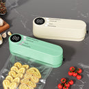Sellador de vacío recargable por USB, batería de 1200 mAh, sellador de vacío multifuncional para el hogar y el exterior, inflable, diseño que ahorra espacio, adecuado para la frescura de los alimentos, snacks, carne, frutas, verduras - Voltaje de funcion