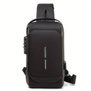 Bolso Antirrobo para Hombres con Puerto de Carga USB - Bandolera Elegante para Motocicleta y Deportes de Ocio, Tela Oxford Duradera, Correa de Hombro Ajustable, Compartimentos con Doble Cremallera