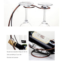 Elegante Soporte de Vino de Barco Pirata con Portavasos – Soporte Decorativo de Metal para Vino Tinto, Champán y Licores, Perfecto para Barra de Casa o Exhibición de Fiesta, Accesorios Piratas