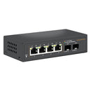 Conmutador Ethernet No Gestionado de 6 Puertos con 4* Portales Base-T de 2.5G y 2* Puertos SFP+ de 10G, Conmutador de Red de 2.5Gbps para NAS/PC de 2.5Gbps, Router WiFi6, Plug and Play