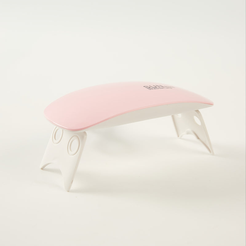 1 pieza de luz de secado de uñas portátil SUNmini - Lámpara de uñas LED de secado rápido con brillo púrpura, diseño compacto alimentado por USB para viajes, principiantes y uso doméstico, plástico hipoalergénico, luz de secado de uñas, cuidado de uñas pa