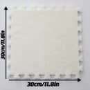 24 Piezas de Alfombrillas Entrelazadas - Personalizables en Blanco y , Antideslizantes con Acolchado, Fáciles de Limpiar, para Sala, Dormitorio, Oficina o Cafetería - Solución de Cubierta Grande, Tapetes para el Hogar, Decoración Moderna, Lavable a Máqui