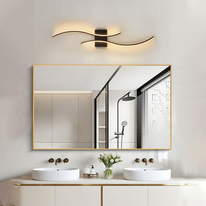 1 pieza de Aplique de Pared LED Semienterrado con Pantalla Metálica Desmontable, Conexión Eléctrica 85V-265V - Diseño Elegante para Baño, Tocador, Sala de Estar, Pasillo, Dormitorio, Centros Comerciales, Hoteles, Edificios de Oficinas, Iluminación Reside
