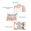 Corrector De Postura Ajustable Unisex Cinturón De Sujeción A08