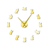 Reloj Pared 3D Decorativo Perros Acrílico Moderno JK167