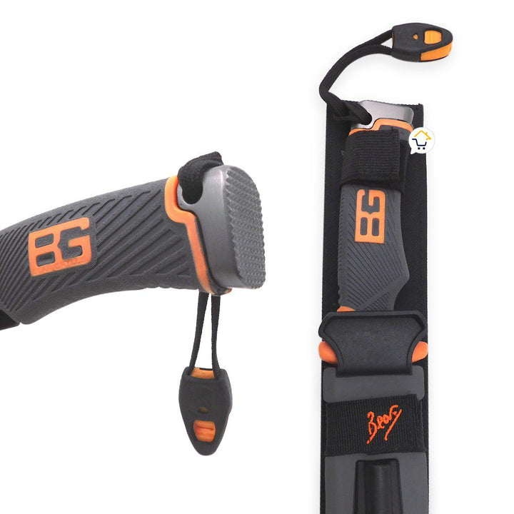 Cuchillo Supervivencia Táctico Camping Pesca Estuche + Amolador y Silbato NA-285