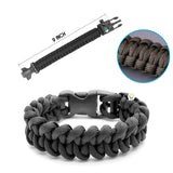 Combo Pulseras Supervivencia Paracord X3 Unidades Silbato y Pedernal MJ375