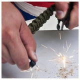 Combo Pulseras Supervivencia Paracord X3 Unidades Silbato y Pedernal MJ375