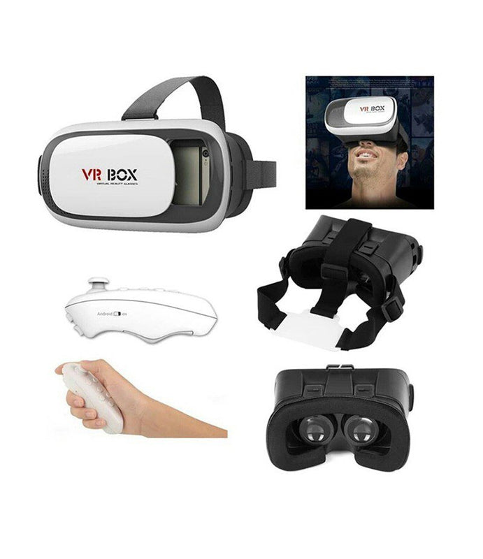 Gafas Realidad Virtual 3D VR Box + Control Bluetooth Juegos Celular Vídeos