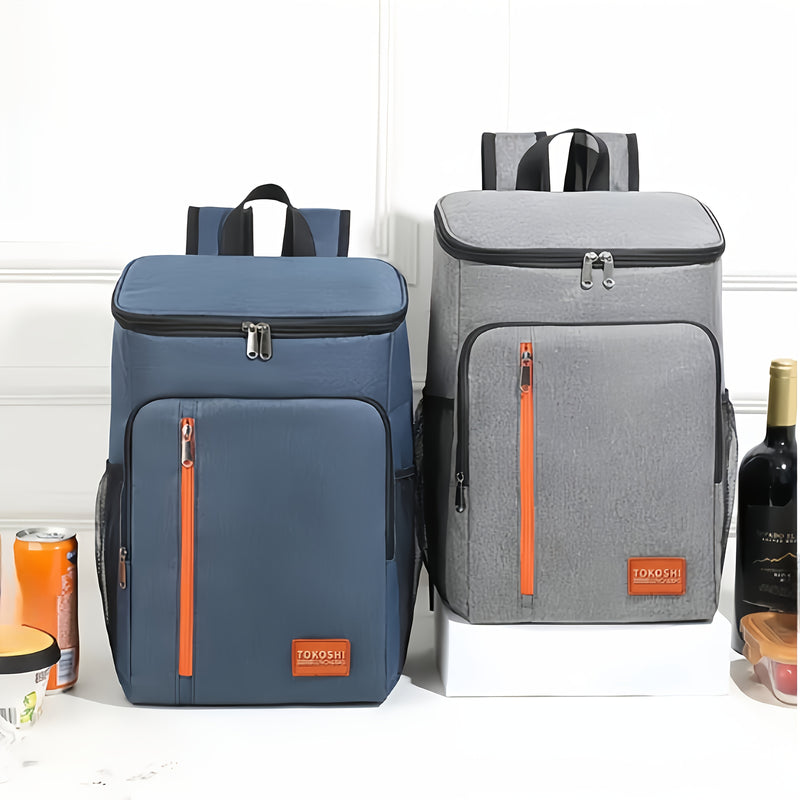 Bolsa de almuerzo aislada de tela Oxford 2025, tejido Oxford grueso, paquete de hielo negro para exteriores, ideal para pícnic y aventuras al aire libre, bolsa de hombro, sin contacto con alimentos, regreso a la escuela.