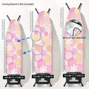 Fundas para Tabla de Planchar Resistentes con Superficie Antideslizante - Protector de Tamaño Completo, Lavable a Máquina, Apta para Mesas de Planchar Estándar (Tabla No Incluida) - Decoración para Lavandería en Rosa/Beige/Gris/Azul/Rojo//Blanco - Acceso