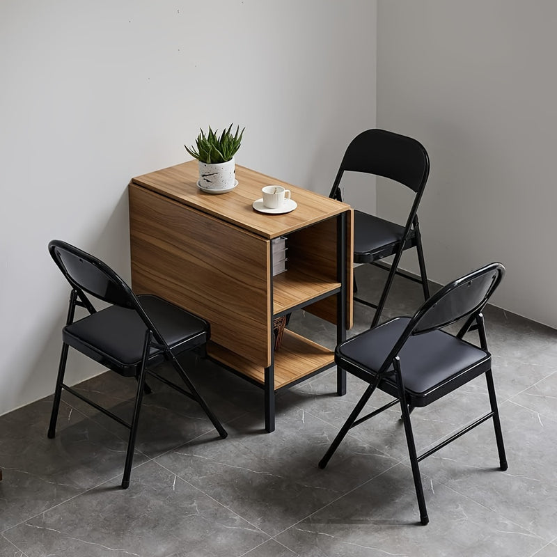 Silla Plegable Versátil con Respaldo de Cojín Suave - Portátil, Estructura de Metal para Hogar, Oficina y Uso Exterior - Ideal para Comedor, Conferencias y Bodas