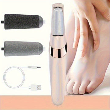 Elegido por la mayoría, desmaquillador eléctrico de pies recargable por USB - Conjunto de limas de pies y manos automáticas con superficie opaca, multifuncional y conveniente, regalo ideal para 5 días importantes, Navidad, Halloween, Día de San Valentín,