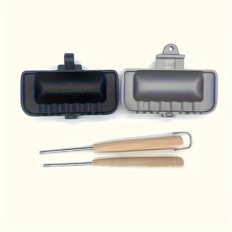 1 pieza, fabricante de sándwiches de lujo de doble cara, antiadherente, fácil de cocinar para desayunos perfectos, waffles y hamburguesas, liberación fácil de alimentos, gadget de cocina que ahorra espacio y herramienta esencial para hornear en la cocina