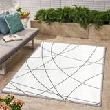 Alfombra de Camping Exterior de Poliéster Velvet 852gsm, Suave y Lavable a Máquina - Diseño Degradado Ultra-Suave para un Estilo Moderno, Antideslizante y Lavable, Ideal para Exteriores y Campamentos - Comodidad Lujosa en Crema para una Vida Relajada