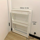 1pc Carrito de Almacenamiento Delgado con Ruedas para Ahorrar Espacio - Organiza Fácilmente los Recovecos de Cocina y Baño