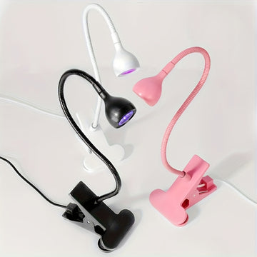 Lámpara LED alimentada por USB MOMMED con brazo metálico flexible - Ideal para curar uñas, manicuras DIY y decoración del hogar - Regalo perfecto para Navidad y cumpleaños, lámpara de cuidado de uñas | Estética moderna | Construcción duradera de plástico