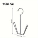 [Gancho de Acero Inoxidable Duradero] Gancho para Zapatos de Acero Inoxidable Duradero y Ahorra Espacio - Colgador Metálico Multifuncional para Organización de Armario y Fácil Montaje - Accesorio de Almacenamiento para el Hogar y Lavandería a Prueba de Ó