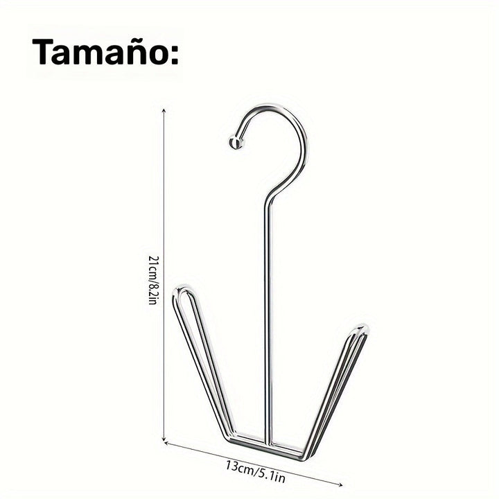 [Gancho de Acero Inoxidable Duradero] Gancho para Zapatos de Acero Inoxidable Duradero y Ahorra Espacio - Colgador Metálico Multifuncional para Organización de Armario y Fácil Montaje - Accesorio de Almacenamiento para el Hogar y Lavandería a Prueba de Ó