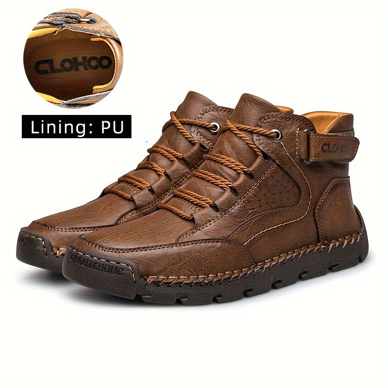 Botas de Senderismo Altas y Modernas para Hombre de CLOHOO, Zapatos Cómodos y Duraderos Antideslizantes para Actividades al Aire Libre