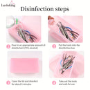 1pc LUSLUKING Esterilizador Portátil para Herramientas de Uñas - Desinfección sin Batería para Instrumentos de Manicura (Cortaúñas, Tijeras, Pinzas), Estuche de Doble Capa y Almacenamiento, Material Hipoalergénico, Uso en Viajes y Salones, Diseño Compact