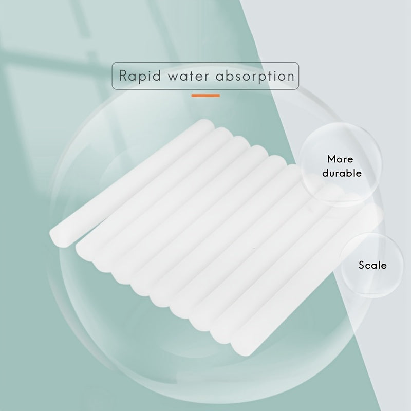10/30/60/120 Piezas de Esponjas de Repuesto para Humidificador - Fibra PET de Alta Densidad Lavable, Diseño Fácil de Instalar y Reutilizable para Humidificadores Generales - Filtro Difusor Reemplazable para Mejora la Calidad del Aire y Comodidad, Blanco,