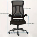 Silla de Oficina Ergonómica con Respaldo Alto y Malla Transpirable - Asiento Cómodo para Escritorio de Computadora para Empleados, Fácil de Limpiar